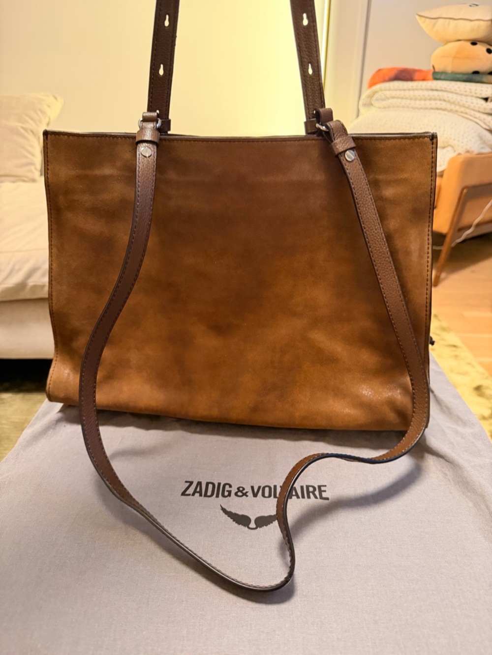 Zadig & Voltaire Jack Bag in Suede - Picture 3 of 8